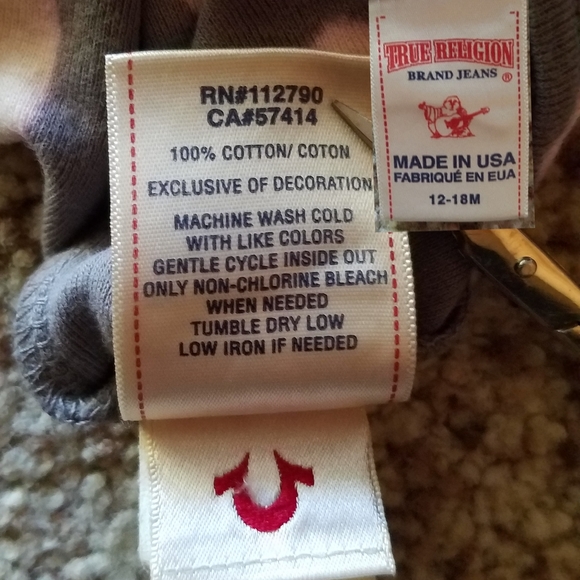 True Religion baby onesie, splatter paint, NWT - Picture 9 of 9